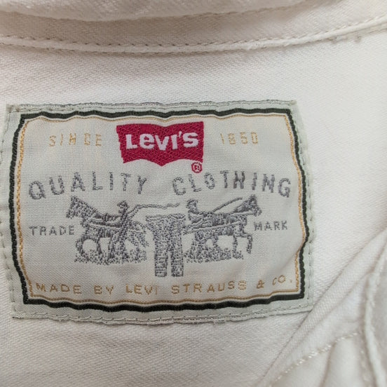 Chemise Levi's Red Tab vintage blanc 2XL denim 2 poches rare manches longues
