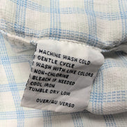Chemise Nautica Bleu Carreaux Taille XL TG 100% Coton Manches courtes Poche