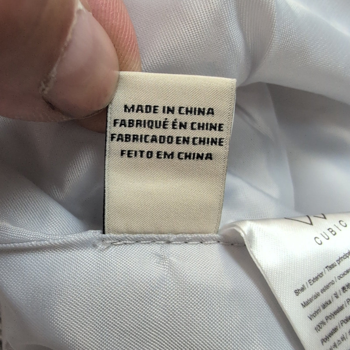 Mini Jupe Femme M Cubic Gris Blanc Doublée Chaude Neuve Sans Étiquette