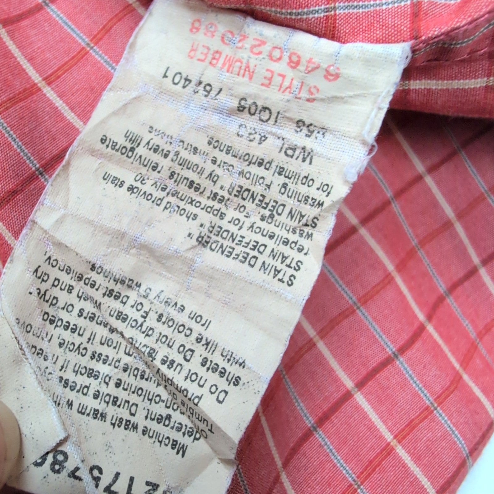 Chemise Dockers carreaux rouge poche manches courtes XL/XXL