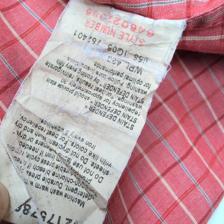 Chemise Dockers carreaux rouge poche manches courtes XL/XXL