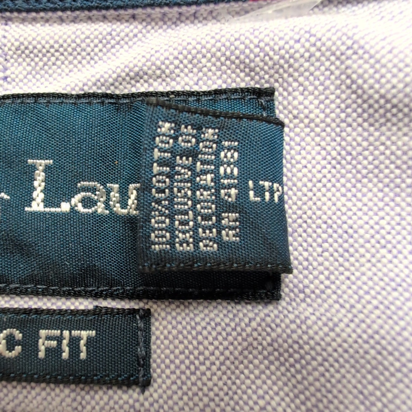 Chemise Ralph Lauren S Lilas Uni Oxford Coton Logo Marron