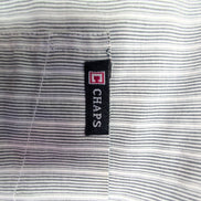 Chemise Chaps grise à rayures taille L #49e