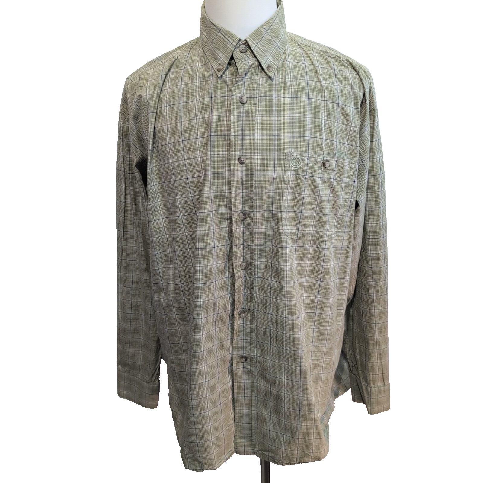 Chemise Wrangler George Strait Cowboy Cut Collector Kaki Taille XL TG