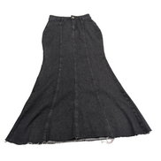 Jupe Longue Femme T34 Pimkie Jean Noir Stretch Neuve Étiquette 