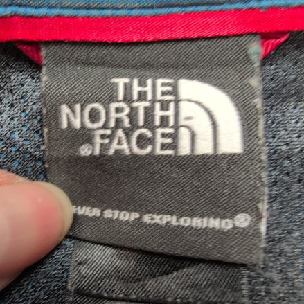 Chemise The North Face modèle technique modal bleu carreaux poche zippée XXL