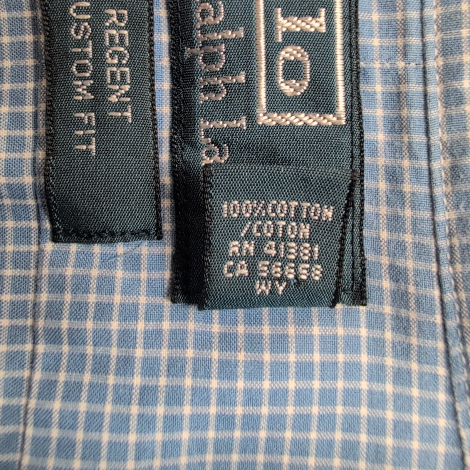 Chemise  Polo Ralph Lauren Regent M Bleu  Carreaux Custom Fit Col Classique