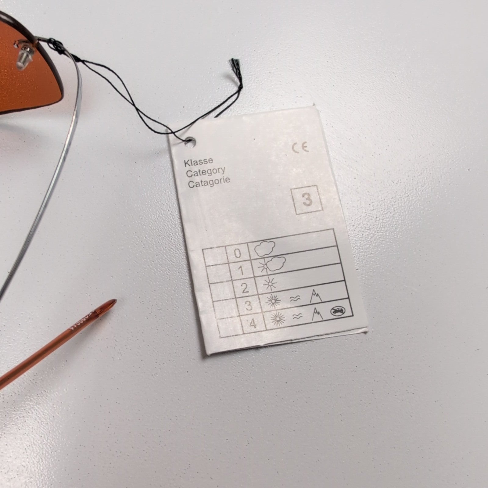 Bar-On® Lunettes de Soleil Ambre Y2K Rimless Branches Métal Souple sans Charnièr