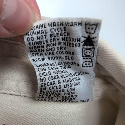 Levi’s chemise jean blanc cassé vintage 2 poches boutons métal taille M