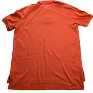 Polo manches courtes Polo Ralph Lauren M orange 100% coton logo bleu marine