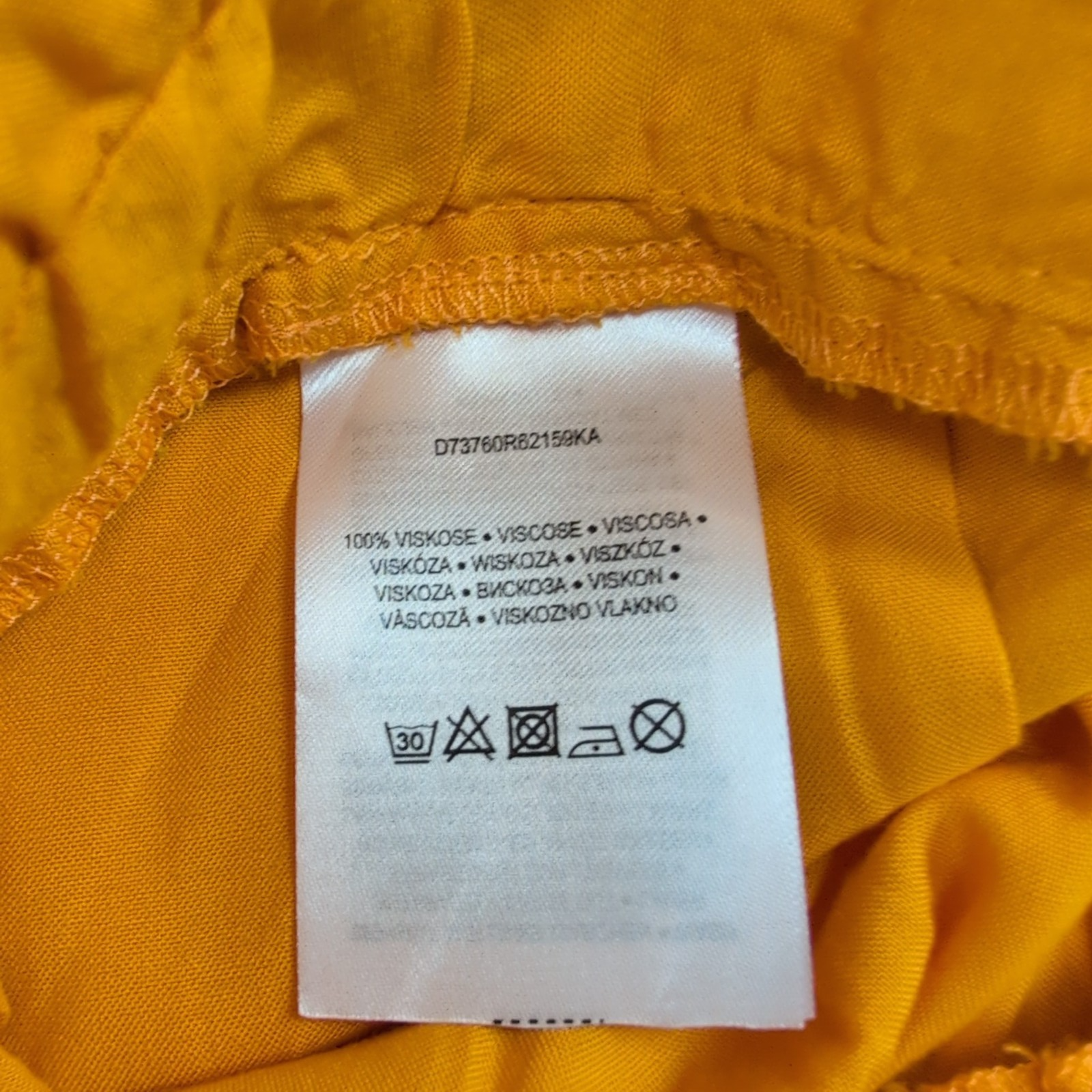 Short Femme M Fresh Made Jaune 100% Viscose Fluide Neuf avec Étiquette