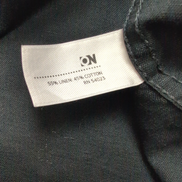 Chemise Old Navy XL Lin Coton Noir Uni Manches Longues Excellent État