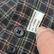 ⚫ Chemise CHAPS Flanelle Coton Tartan Sombre M |296S