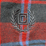 CHAPS Flanelle Rouge Bleu Marine S Logo Brodé EE VINTAGE 100% Coton | 321S