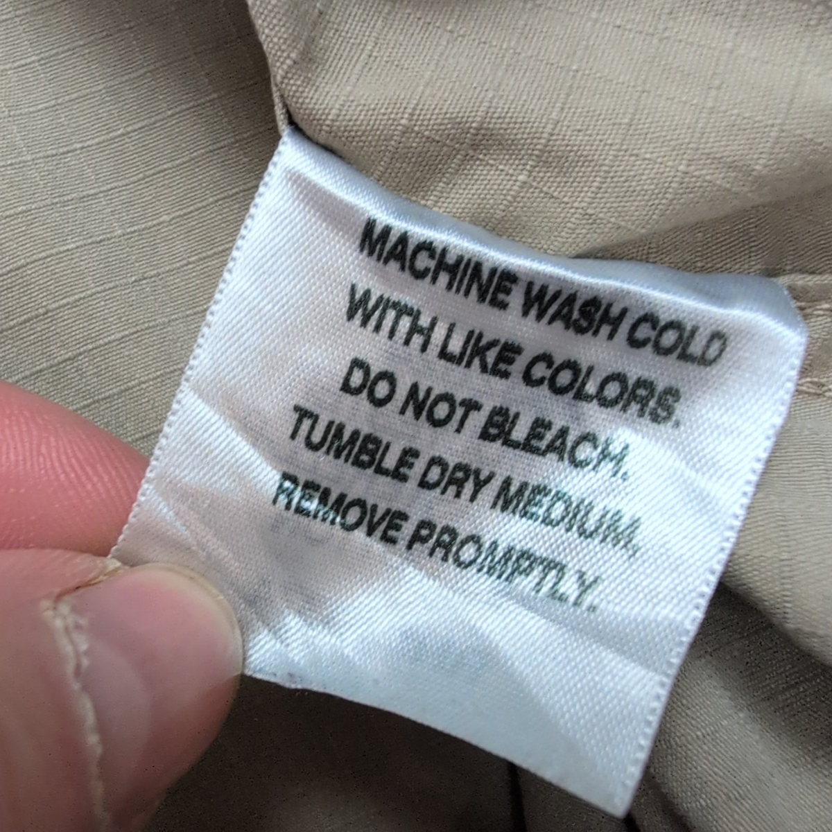 Chemise Carhartt XL Crème Ripstop Ventilée Workwear manches longues