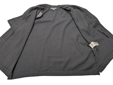 Veste chemise blazer Sag Harbor noire manches courtes taille L