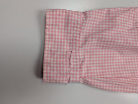 Chemise Polo Ralph Lauren Shirt XL XXL Classic Fit Carreaux Rose Button Down Cot