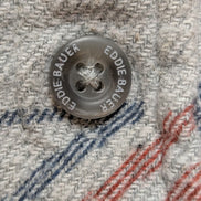 🔥 CHEMISE FLANELLE EDDIE BAUER S (P) MOTIF AZTÈQUE TRIBAL BOUTONS GRAVÉS