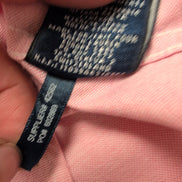 Chemise Ralph Lauren Sport Femme 14 Rose Oxford Logo Doré Cintrée