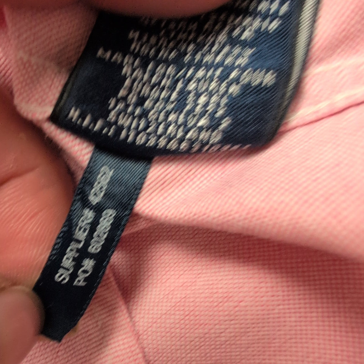 Chemise Ralph Lauren Sport Femme 14 Rose Oxford Logo Doré Cintrée