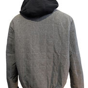 Veste Levi's Grise Matelassée Capuche Noire Homme Taille L