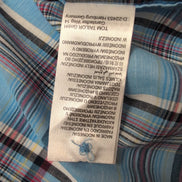 Chemise Tom Taylor carreaux bleu rouge poche manches courtes XXL