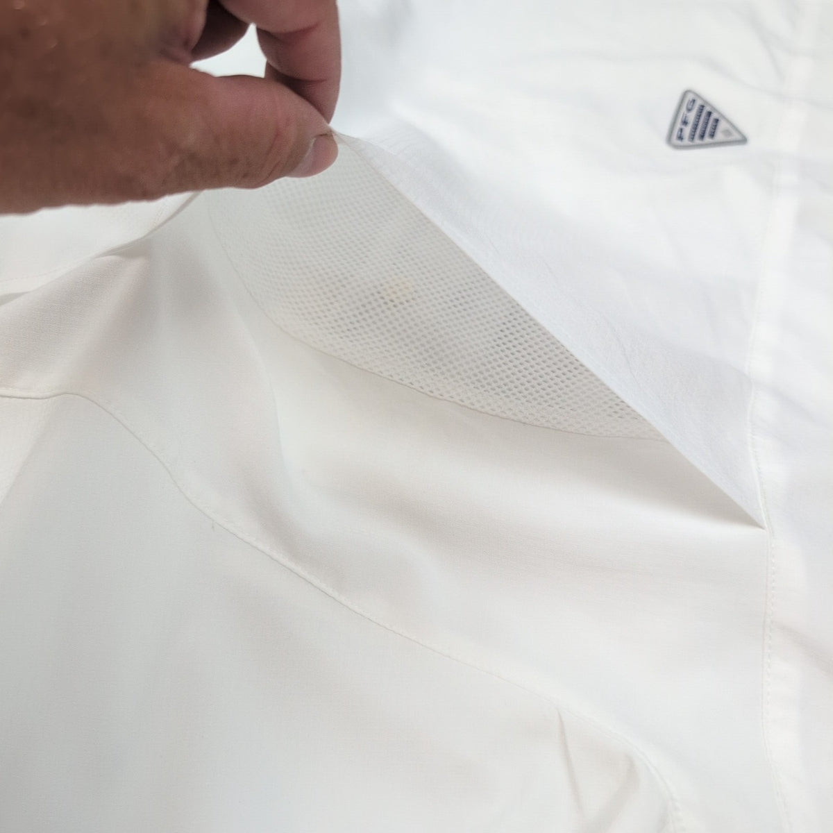 Chemise Pêche Columbia PFG Omni-Shade XLTG Blanc 6 Poches Manches Longues