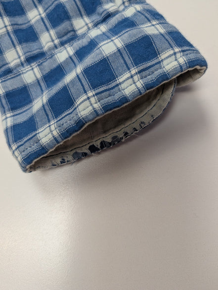 CHEMISE CHAPS FLANELLE DOUBLÉE M Bleue Carreaux VESTE Workwear