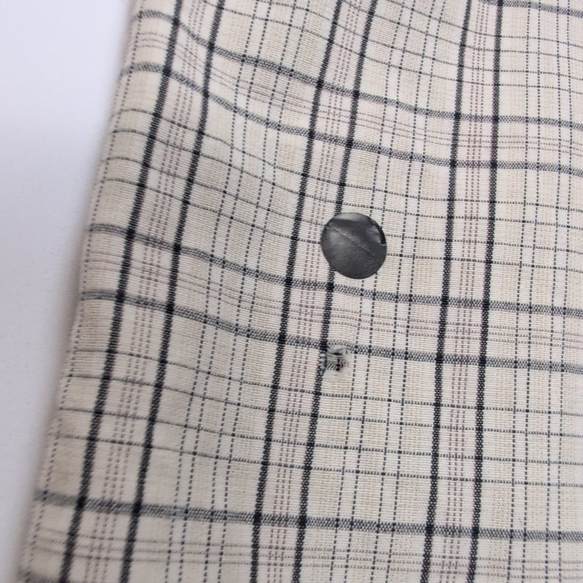 Chemise Pendleton XL Crème Carreaux 100% Coton Poche Homme