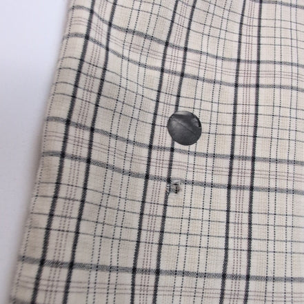 Chemise Pendleton XL Crème Carreaux 100% Coton Poche Homme