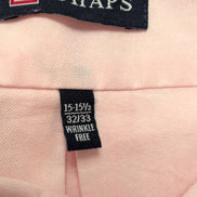 Chemise Chaps Homme Rose Pâle Classic Fit Oxford Taille M/L Poche Coton