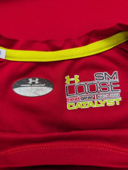 T-shirt de Sport Under Armour HeatGear Catalyst Femme Rouge Taille S/M