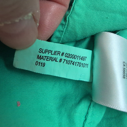 Chemise Ralph Lauren Homme M Vert Pomme Logo Violet Manches Courtes