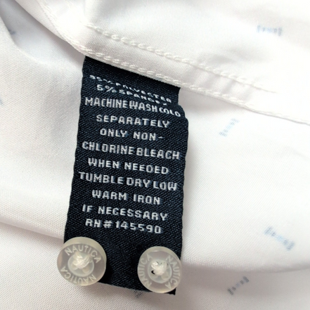 Nautica chemise blanche à motifs stretch fluide taille XL XXL