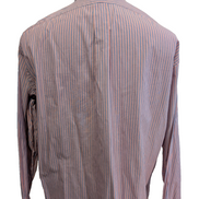 Chemise Polo Ralph Lauren Shirt Yarmouth L XL Oxford Rayée Rose Bleu Button Down