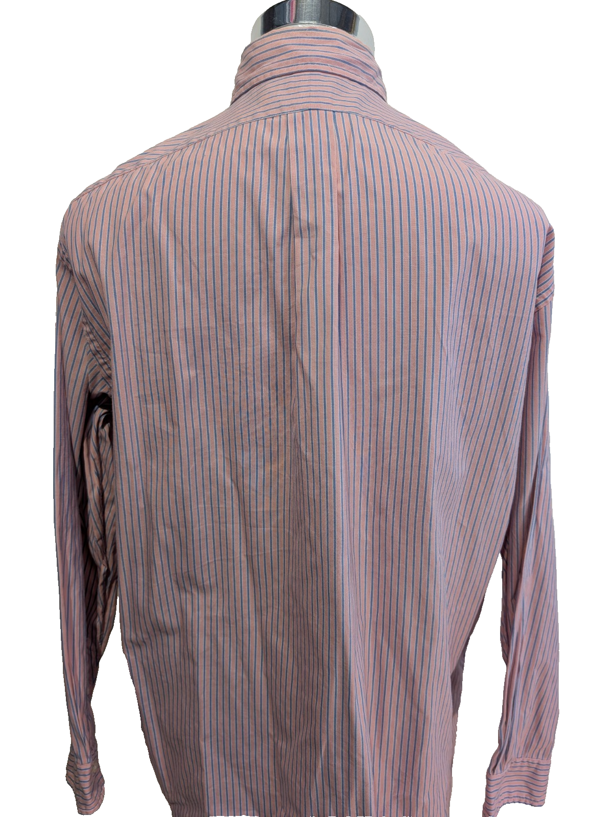 Chemise Polo Ralph Lauren Shirt Yarmouth L XL Oxford Rayée Rose Bleu Button Down