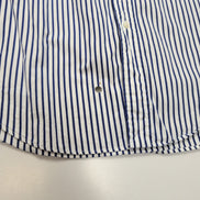 Chemise Ralph Lauren L Classic Fit Bleue Rayures Made in Hong Kong Sans Logo