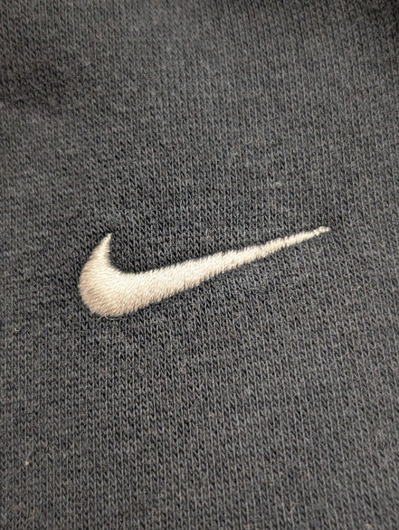 Sweat Nike Col Zippé Noir Logo Brodé Poche Kangourou - Taille L (M)