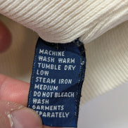Pull Sweat Polo Ralph Lauren M blanc logo bleu brodé Made in Hong Kong