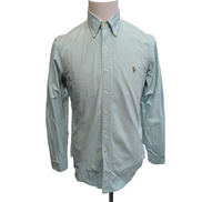 Chemise Ralph Lauren S Turquoise Oxford Logo Marron Button Down Shirt