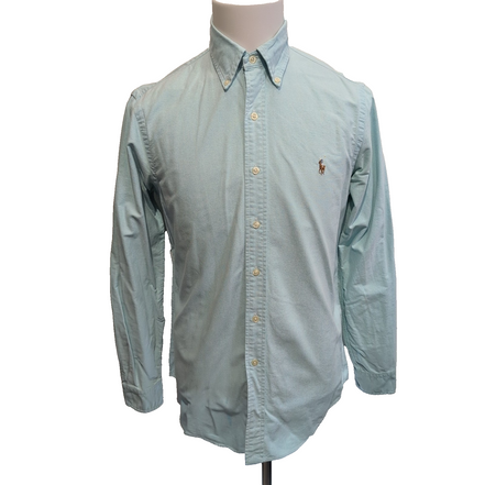 Chemise Ralph Lauren S Turquoise Oxford Logo Marron Button Down Shirt