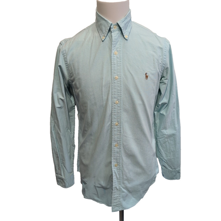 Chemise Ralph Lauren S Turquoise Oxford Logo Marron Button Down Shirt
