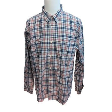 Chemise Patagonia XL Carreaux Bleu Rouge Blanc Coton Organique Poche