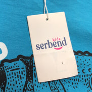 T-shirt Serbend Enfant 6-7 Ans Bleu Caméléon 100% Coton Neuf Manches longues
