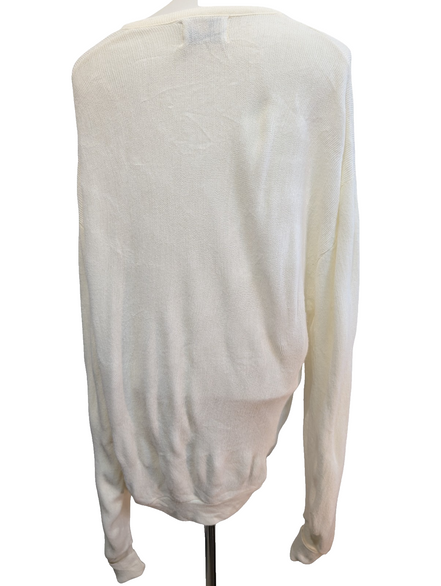 Pull London Fog Vintage Blanc Cassé - Made in USA - Taille XL/3XL - Rare