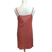 Robe d'été Bohème Terracotta Viscose Bretelles Réglables Perles S/M