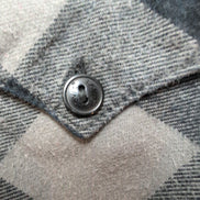 Chemise Levi's vintage en flanelle chaude carreaux noir et gris Taille L