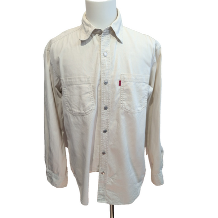 Levi’s chemise jean blanc cassé vintage 2 poches boutons métal taille M