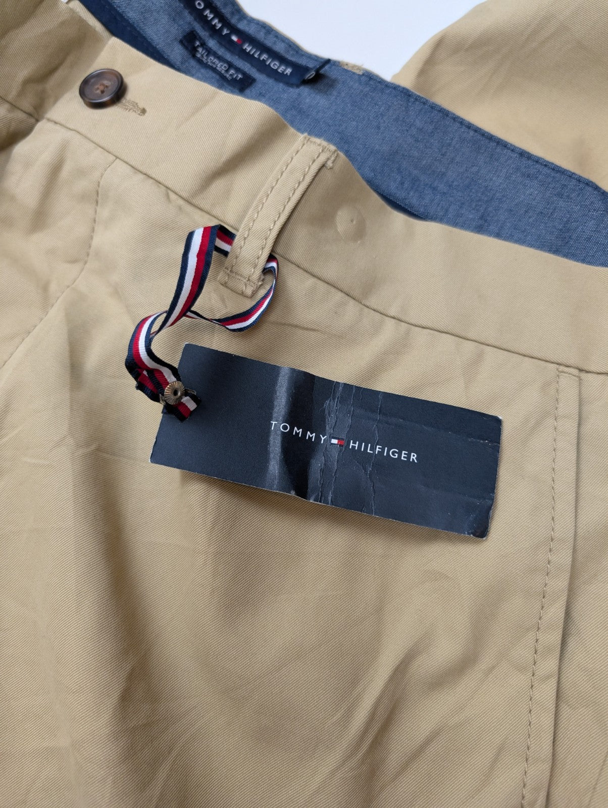 Pantalon Chino TOMMY HILFIGER Beige 🏷️ NEUF AVEC ÉTIQUETTE 🏷️ Taille W40 L30