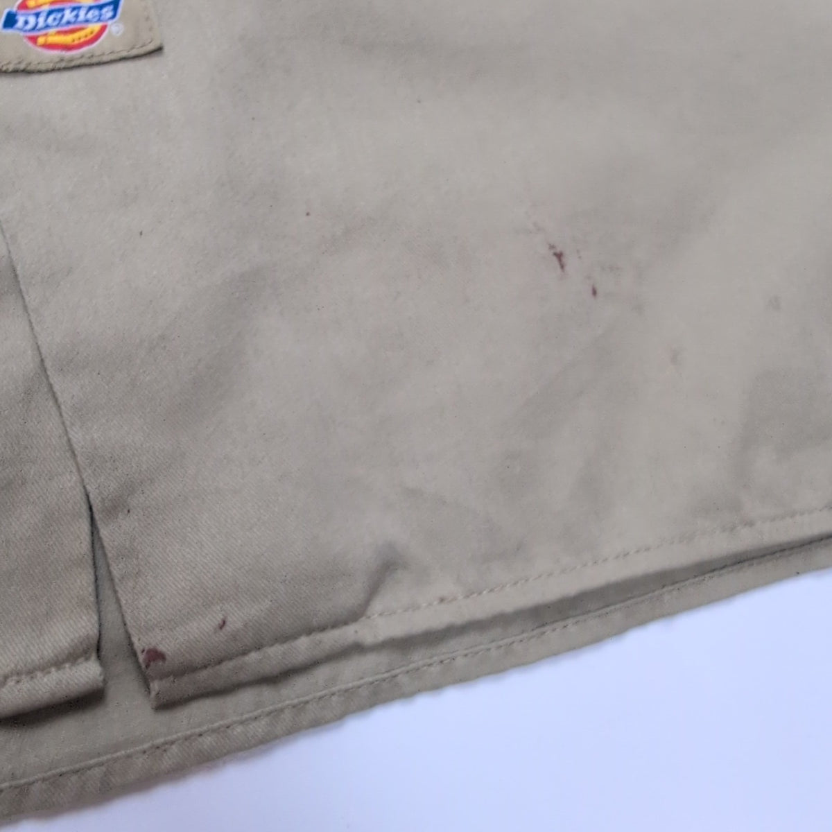 Chemise Dickies XL Kaki Clair 2 Poches Manches Courtes Workwear